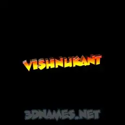vishnukant in Black Background style - 3D name wallpaper