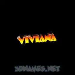 viviana in Black Background style - 3D name wallpaper