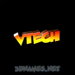 vtech in Black Background style - 3D name wallpaper
