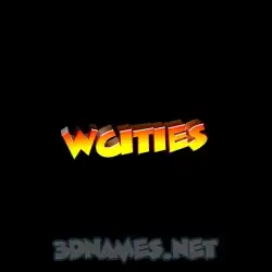 wcities in Black Background style - 3D name wallpaper