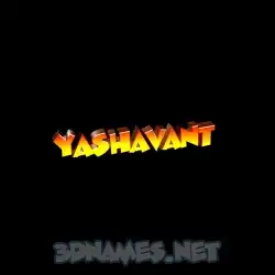 yashavant in Black Background style - 3D name wallpaper