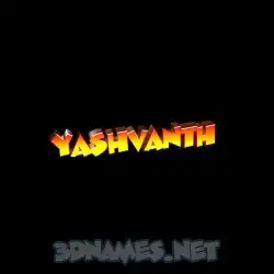 yashvanth in Black Background style - 3D name wallpaper