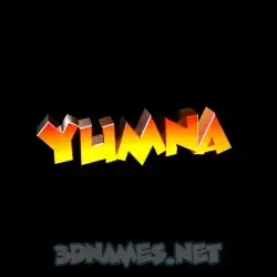 yumna in Black Background style - 3D name wallpaper