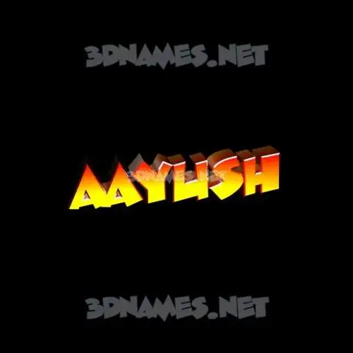 aayush in Black Background style - 3D name wallpaper