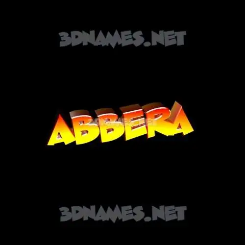 abbera in Black Background style - 3D name wallpaper