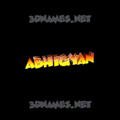 abhigyan in Black Background style - 3D name wallpaper