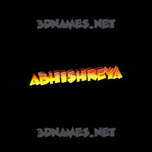 abhishreya in Black Background style - 3D name wallpaper