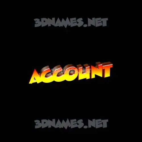 account in Black Background style - 3D name wallpaper