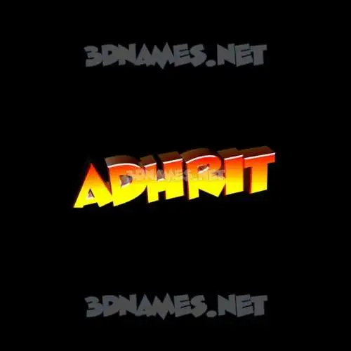 adhrit in Black Background style - 3D name wallpaper