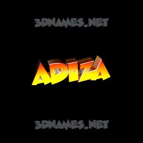 adiza in Black Background style - 3D name wallpaper