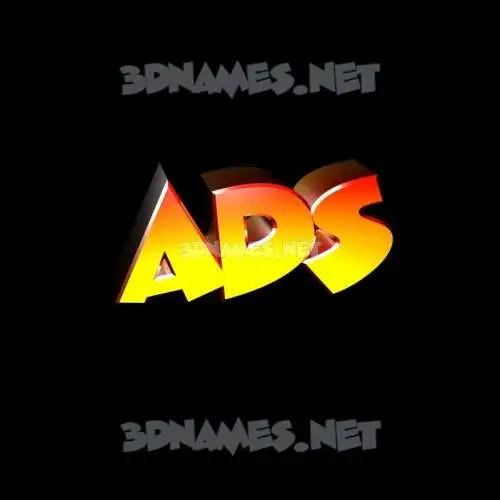 ads in Black Background style - 3D name wallpaper