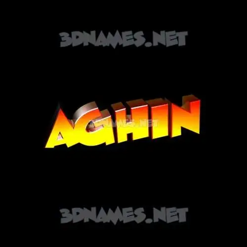 aghin in Black Background style - 3D name wallpaper