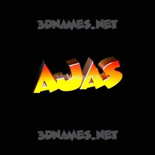 ajas in Black Background style - 3D name wallpaper ajas in Black Background style - 3D name wallpaper