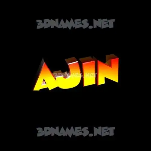 ajin in Black Background style - 3D name wallpaper ajin in Black Background style - 3D name wallpaper
