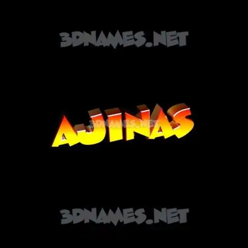 ajinas in Black Background style - 3D name wallpaper ajinas in Black Background style - 3D name wallpaper
