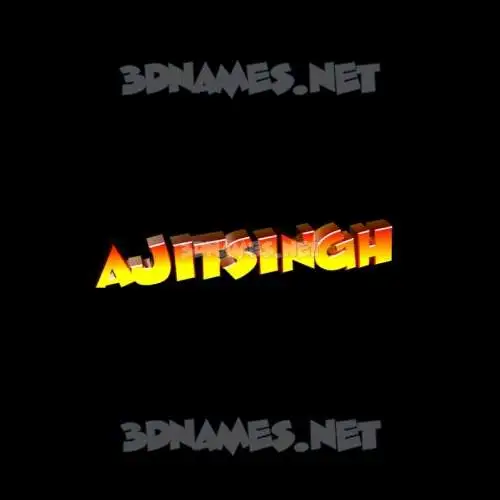 ajitsingh in Black Background style - 3D name wallpaper