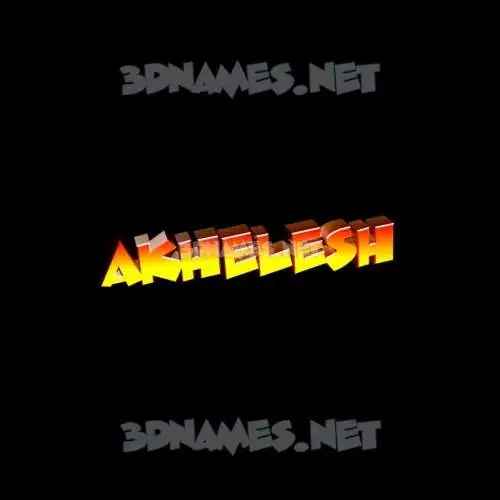 akhelesh in Black Background style - 3D name wallpaper