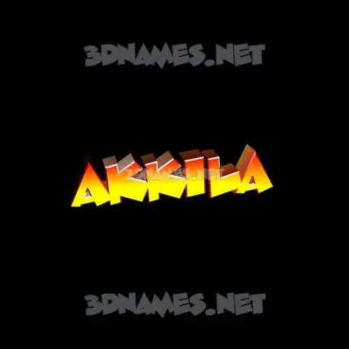 akkila in Black Background style - 3D name wallpaper