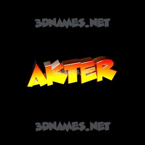 akter in Black Background style - 3D name wallpaper