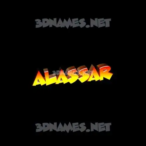 alassar in Black Background style - 3D name wallpaper alassar in Black Background style - 3D name wallpaper