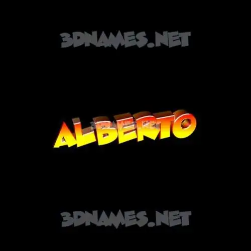 alberto in Black Background style - 3D name wallpaper