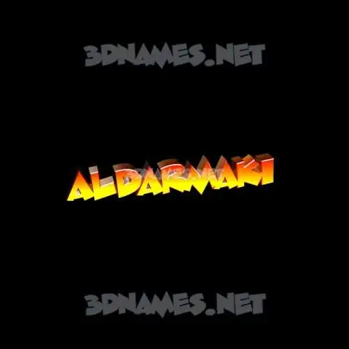 aldarmaki in Black Background style - 3D name wallpaper