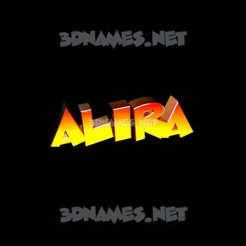 alira in Black Background style - 3D name wallpaper