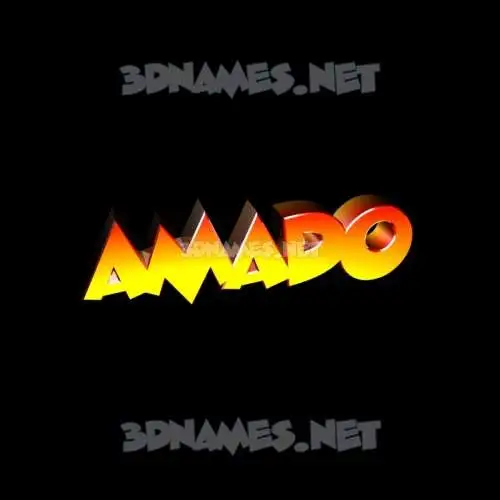 amado in Black Background style - 3D name wallpaper
