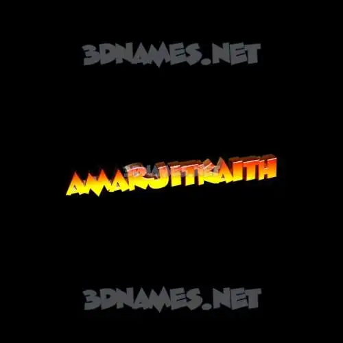 amarjitkaith in Black Background style - 3D name wallpaper