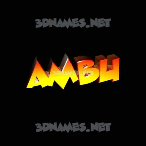 ambu in Black Background style - 3D name wallpaper