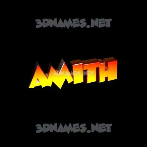 amith in Black Background style - 3D name wallpaper