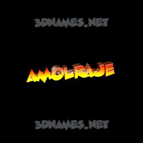 amolraje in Black Background style - 3D name wallpaper