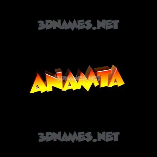 anamta in Black Background style - 3D name wallpaper