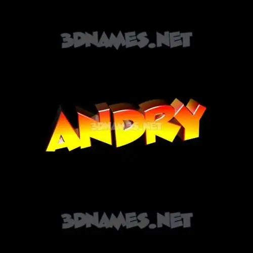 andry in Black Background style - 3D name wallpaper