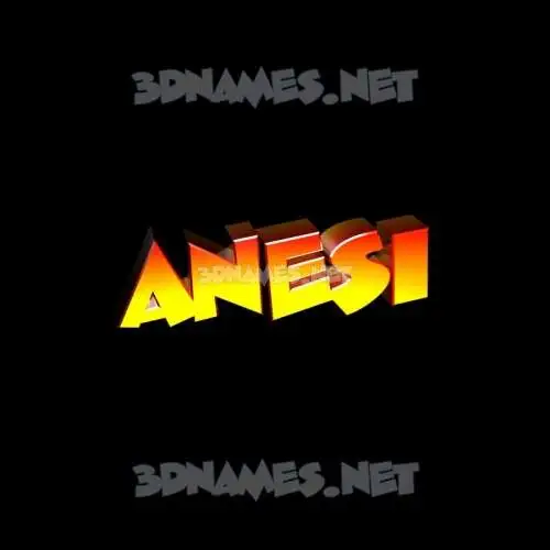 anesi in Black Background style - 3D name wallpaper