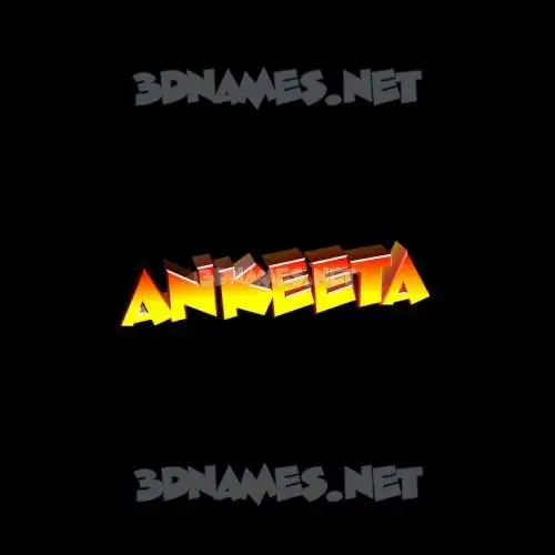 ankeeta in Black Background style - 3D name wallpaper