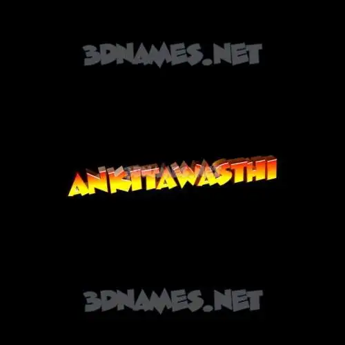 ankitawasthi in Black Background style - 3D name wallpaper