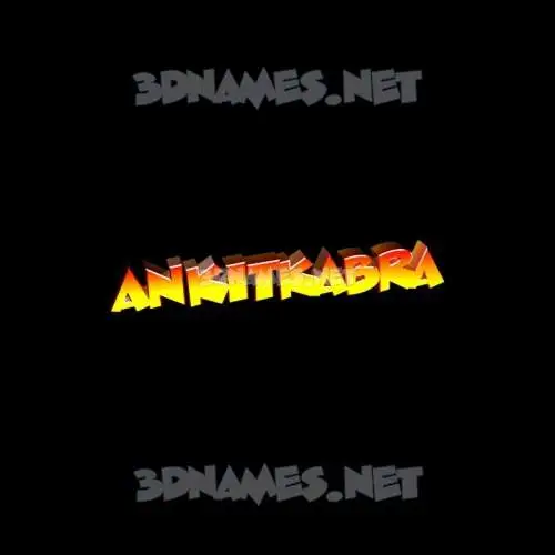 ankitkabra in Black Background style - 3D name wallpaper