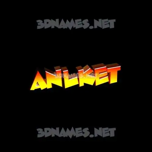 anlket in Black Background style - 3D name wallpaper