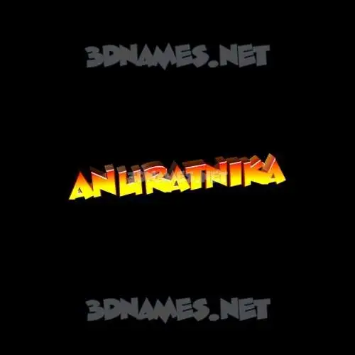 anuratnika in Black Background style - 3D name wallpaper