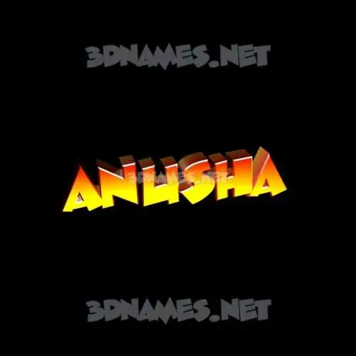 anusha in Black Background style - 3D name wallpaper