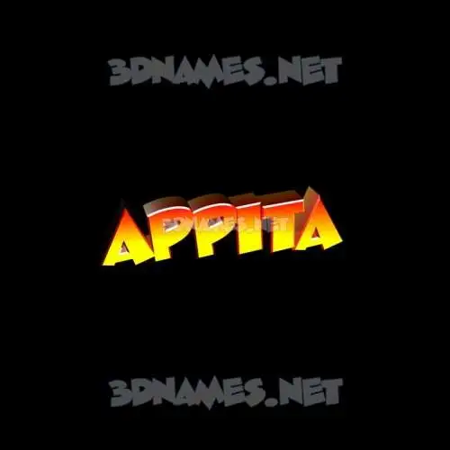 appita in Black Background style - 3D name wallpaper