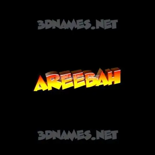 areebah in Black Background style - 3D name wallpaper areebah in Black Background style - 3D name wallpaper