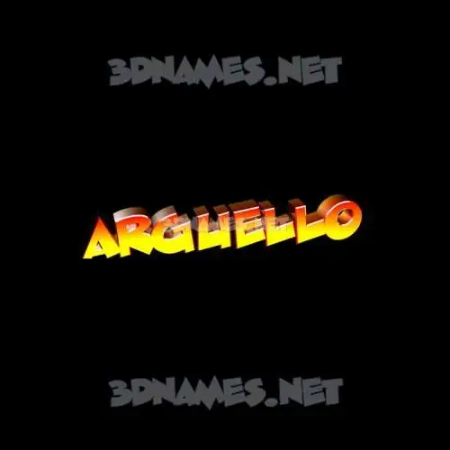 arguello in Black Background style - 3D name wallpaper