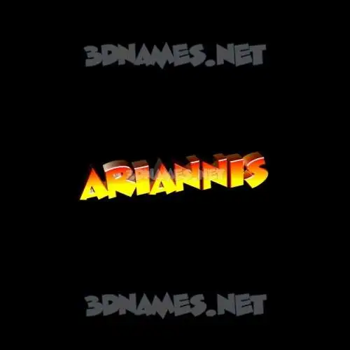 ariannis in Black Background style - 3D name wallpaper