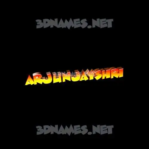 arjunjayshri in Black Background style - 3D name wallpaper