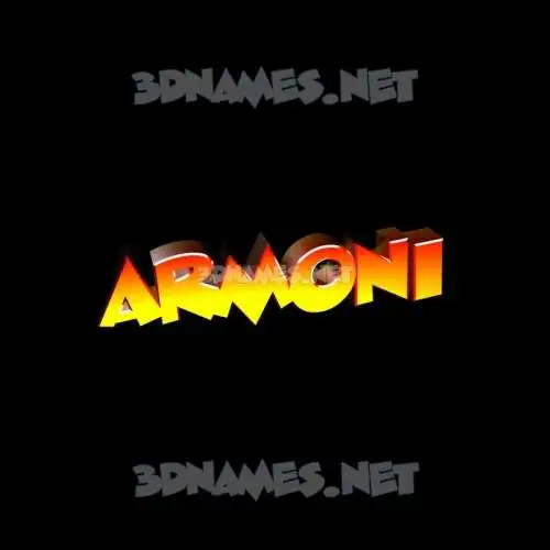 armoni in Black Background style - 3D name wallpaper