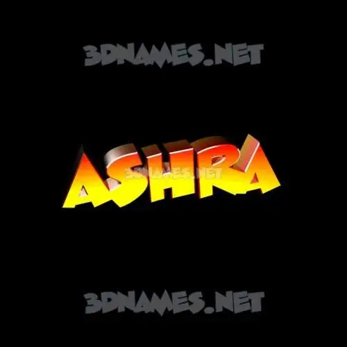 ashra in Black Background style - 3D name wallpaper