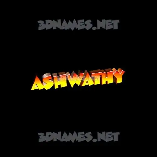 ashwathy in Black Background style - 3D name wallpaper