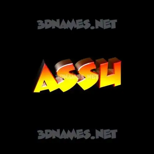 assu in Black Background style - 3D name wallpaper